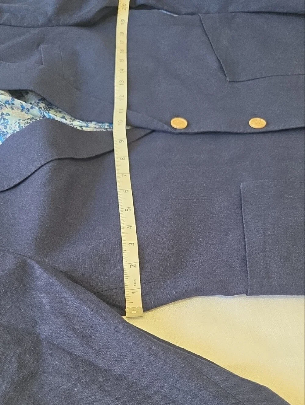 Tailorbyrd Navy Sport Coat with Floral Lining
